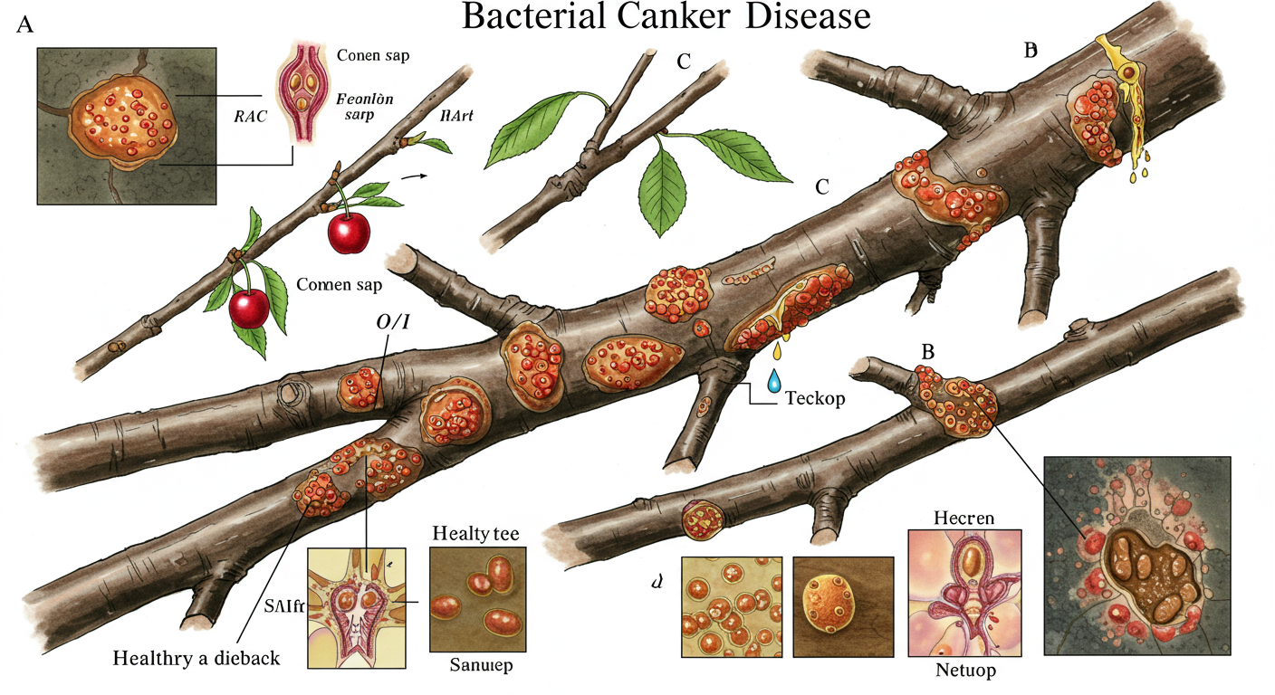 Read more about the article 체리나무 생육기별 세균성 궤양병(Bacterial Canker) 피해 줄이기(2025)