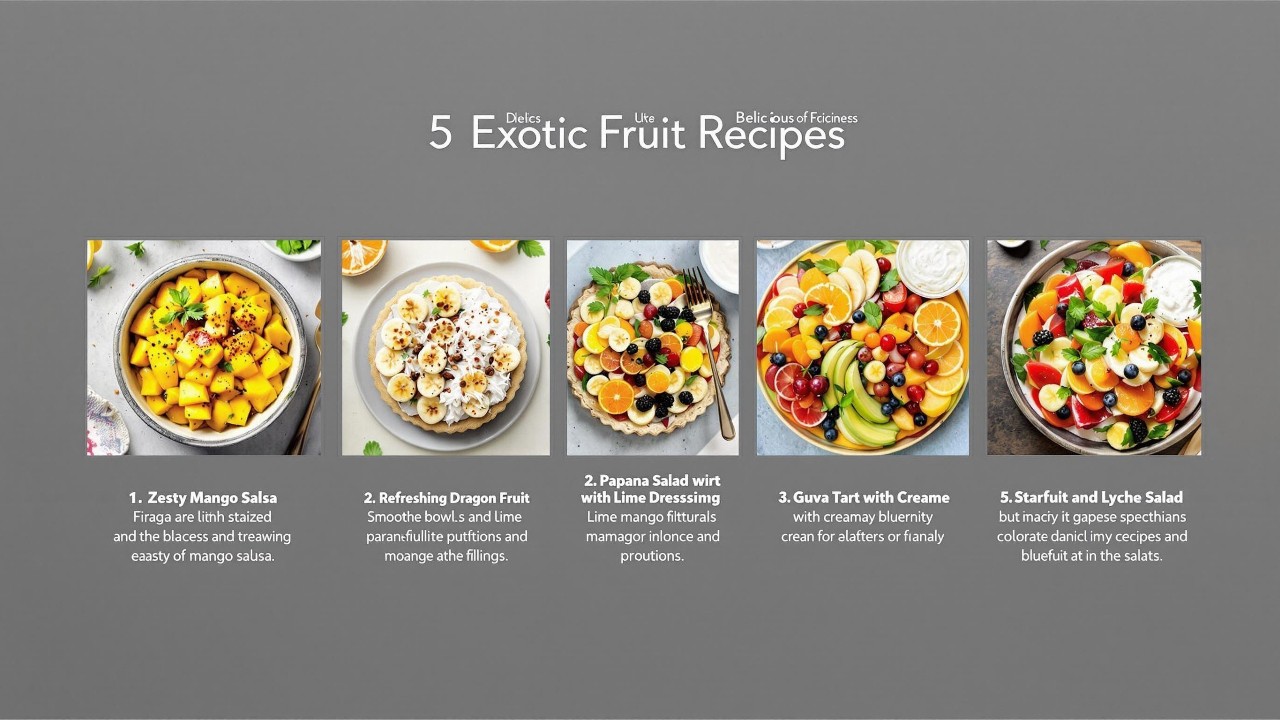 Read more about the article 5 Delicious Recipes Using Exotic Fruits (2025)